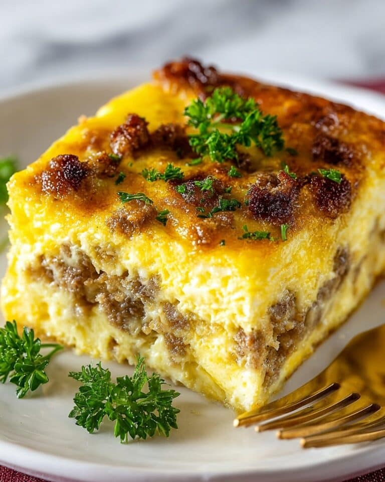 Sausage Egg and Cream Cheese Hashbrown Casserole Recipe