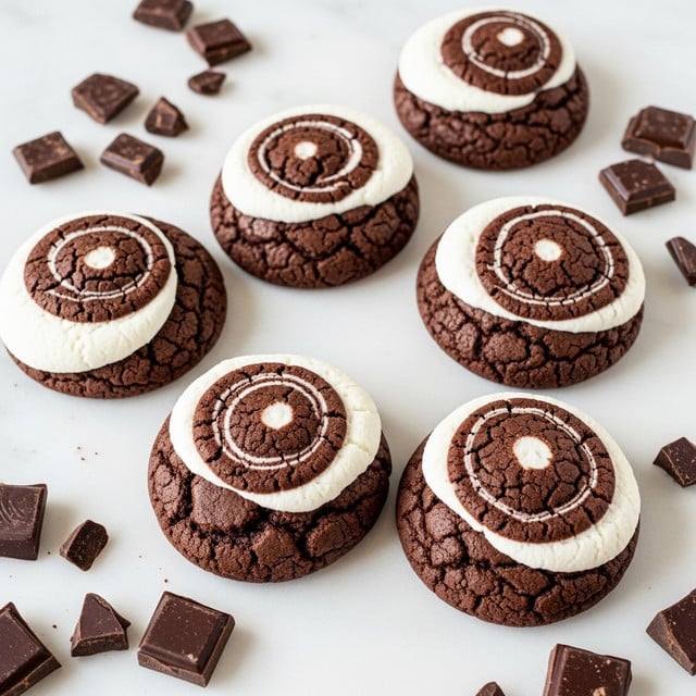 Chocolate Marshmallow Swirl Cookies Recipe