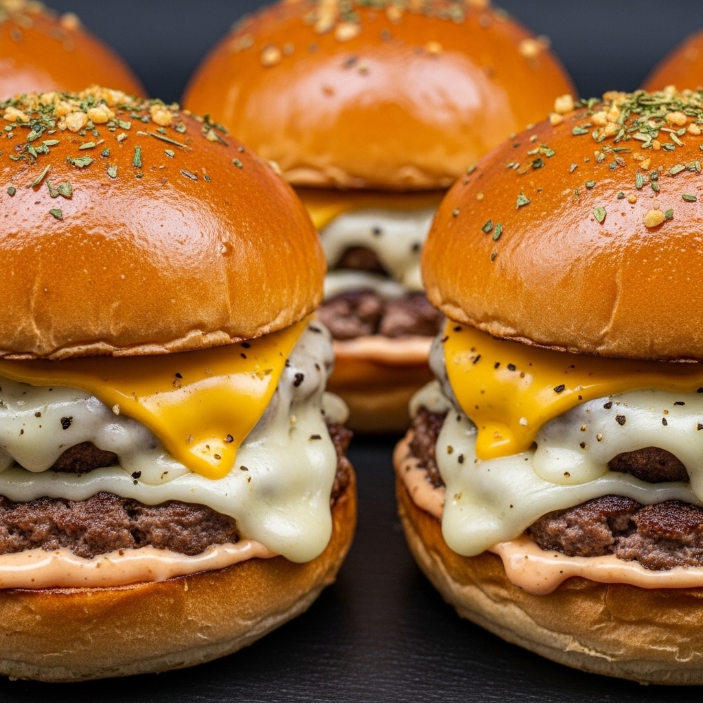 Irresistible Garlic Parmesan Cheeseburger Bombs Recipe