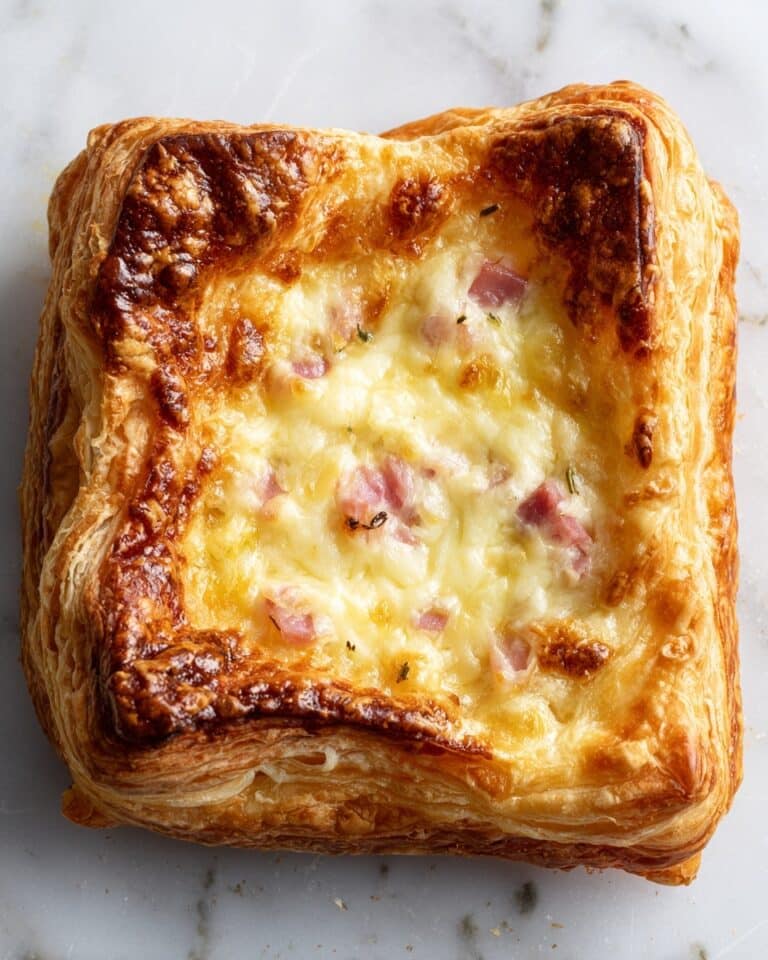 Ham and Cheese Sourdough Croissant Loaf Recipe