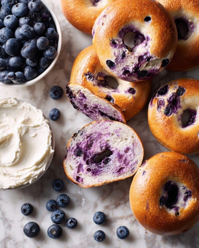 Sourdough Blueberry Bagels Recipe