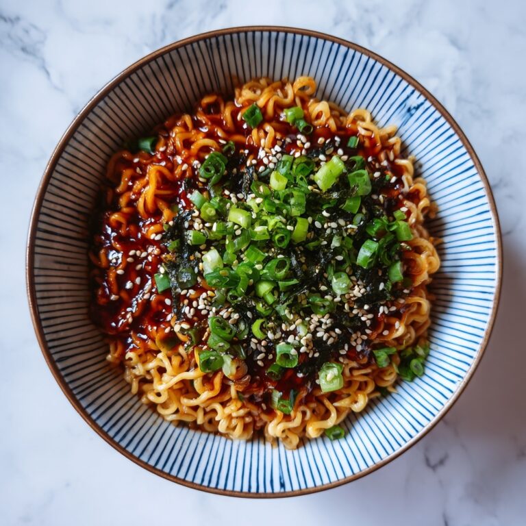 Healthy Sesame Garlic Ramen Noodles Recipe