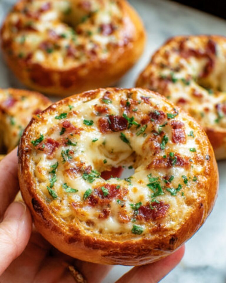 Quiche Stuffed Bagels Recipe