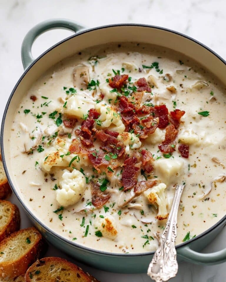 Creamy Clam Chowder with Crispy Bacon and Potatoes Recipe
