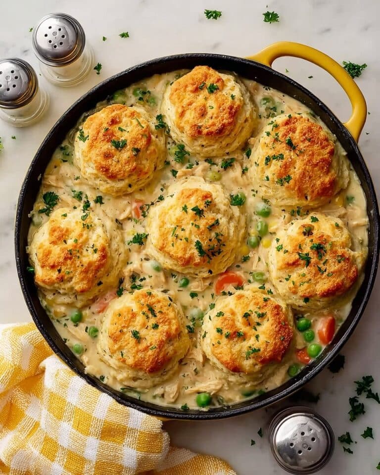 Comforting Chicken Pot Pie with Biscuits Recipe