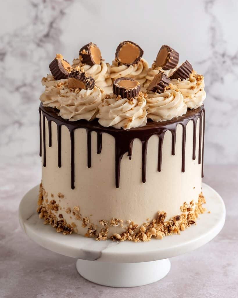 Peanut Butter Chocolate Layer Cake Recipe
