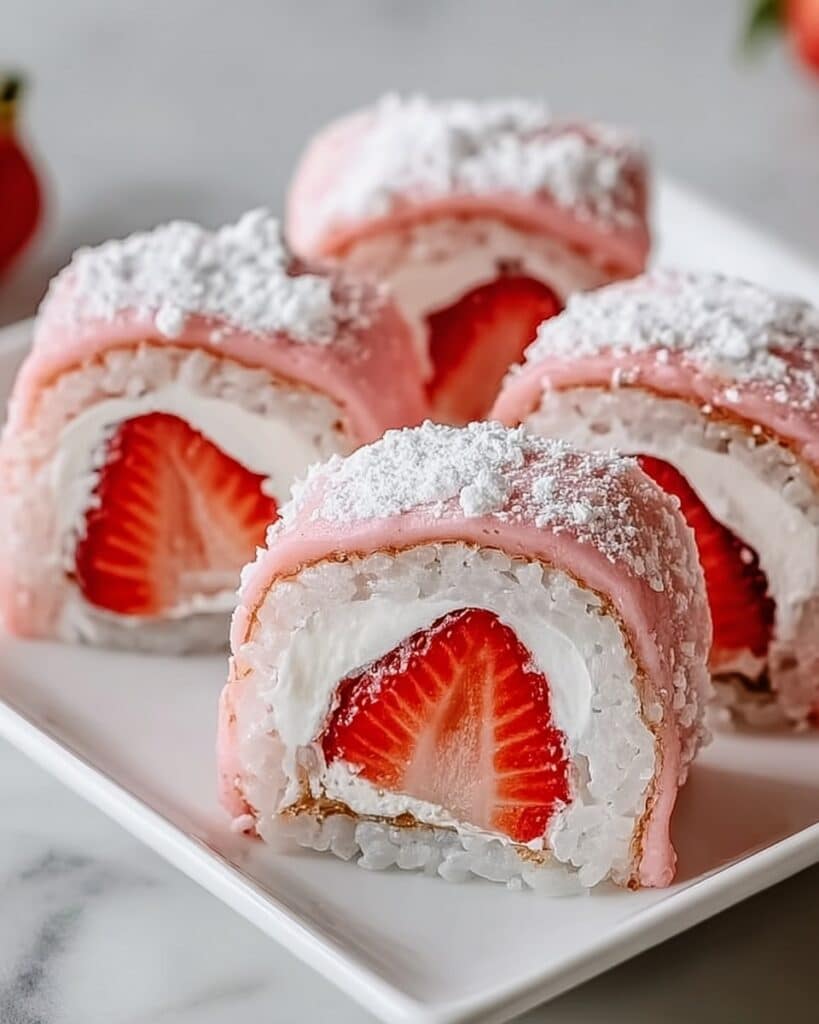 Indulgent Strawberry Shortcake Sushi: A No-Bake Dream Come True Recipe