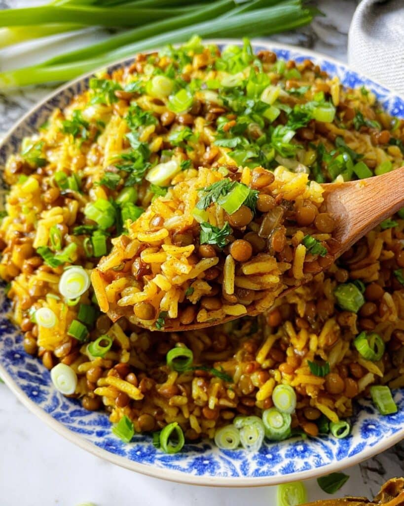 Easy Mediterranean Lentils and Rice Recipe