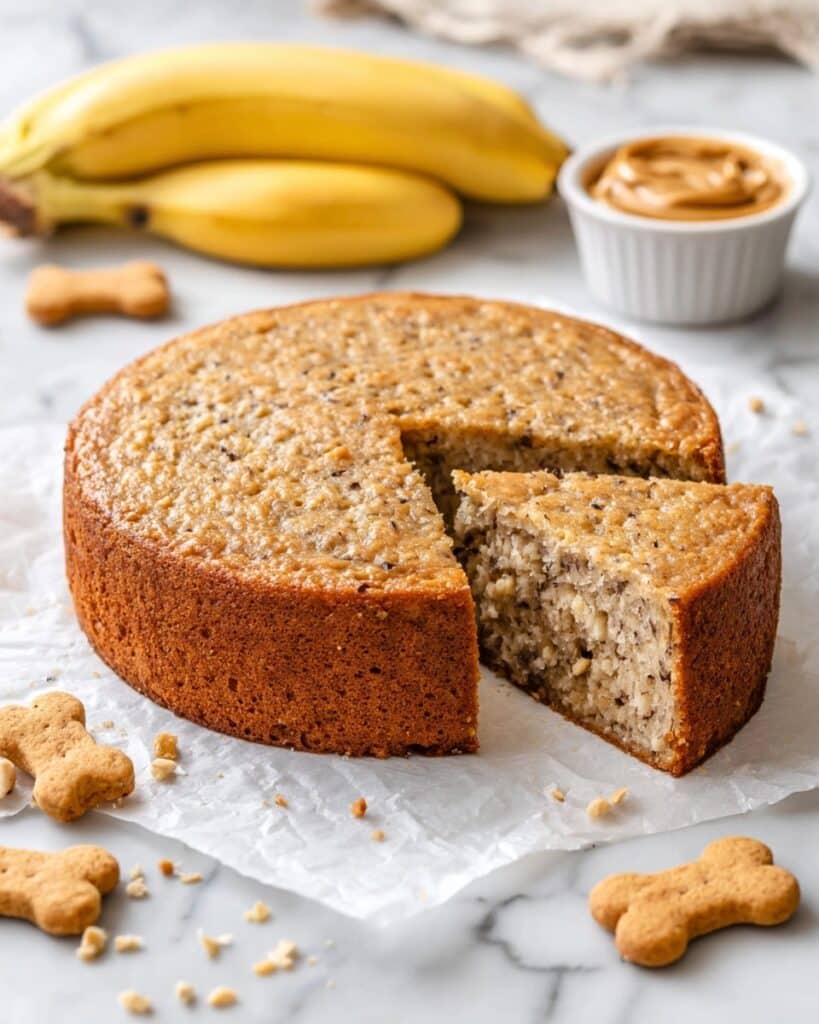 Peanut Butter Banana Dog Cake Recipe