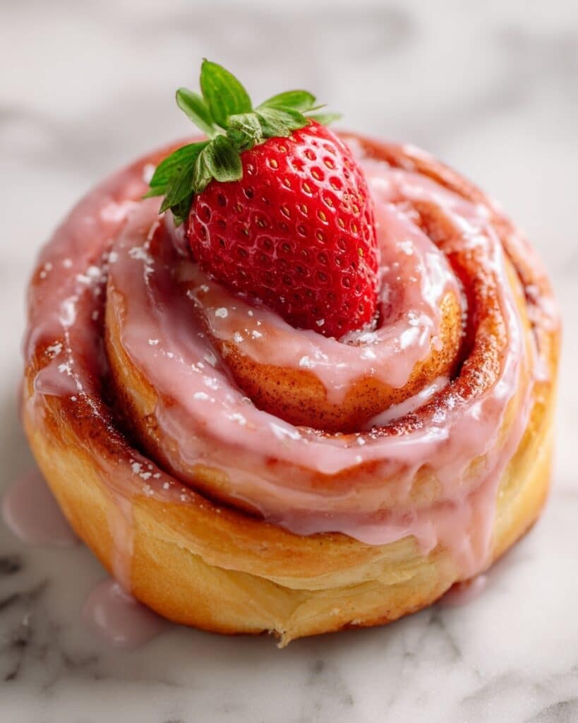 Strawberry Glazed French Crullers Recipe
