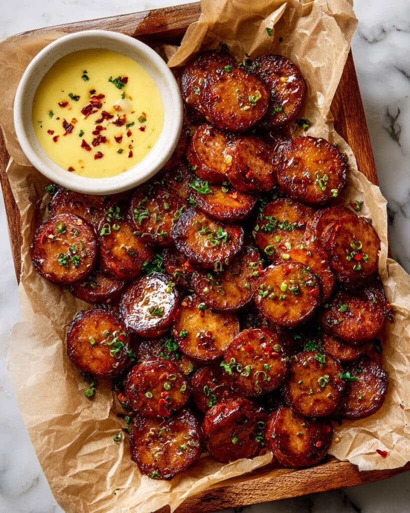 Sweet and Spicy Glazed Kielbasa Bites Recipe