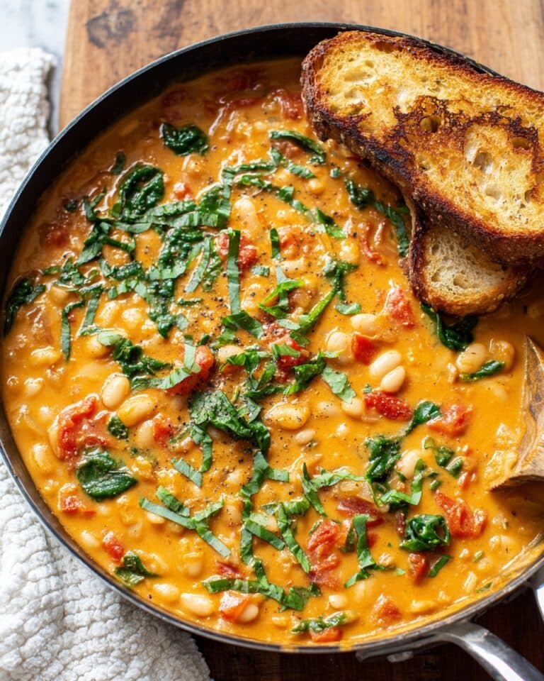 Creamy Tomato White Bean Stew Recipe