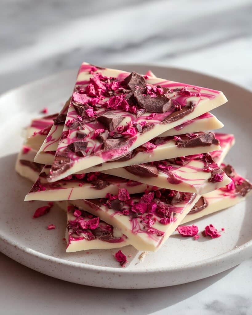 Ruby Chocolate Bark with Nuts and Dried Fruits Recipe
