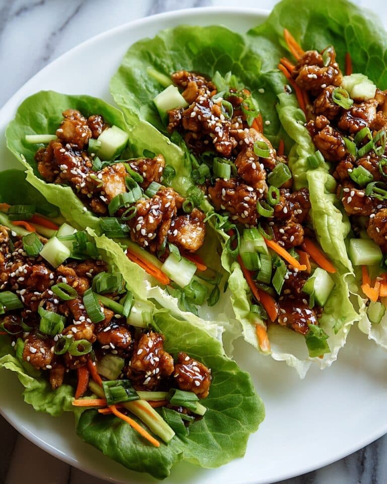 Teriyaki Chicken Lettuce Cups Recipe