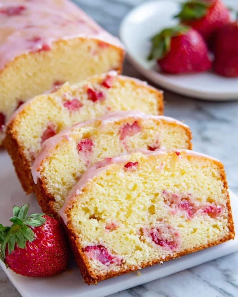 Strawberry Pound Cake with Strawberry Glaze Recipe