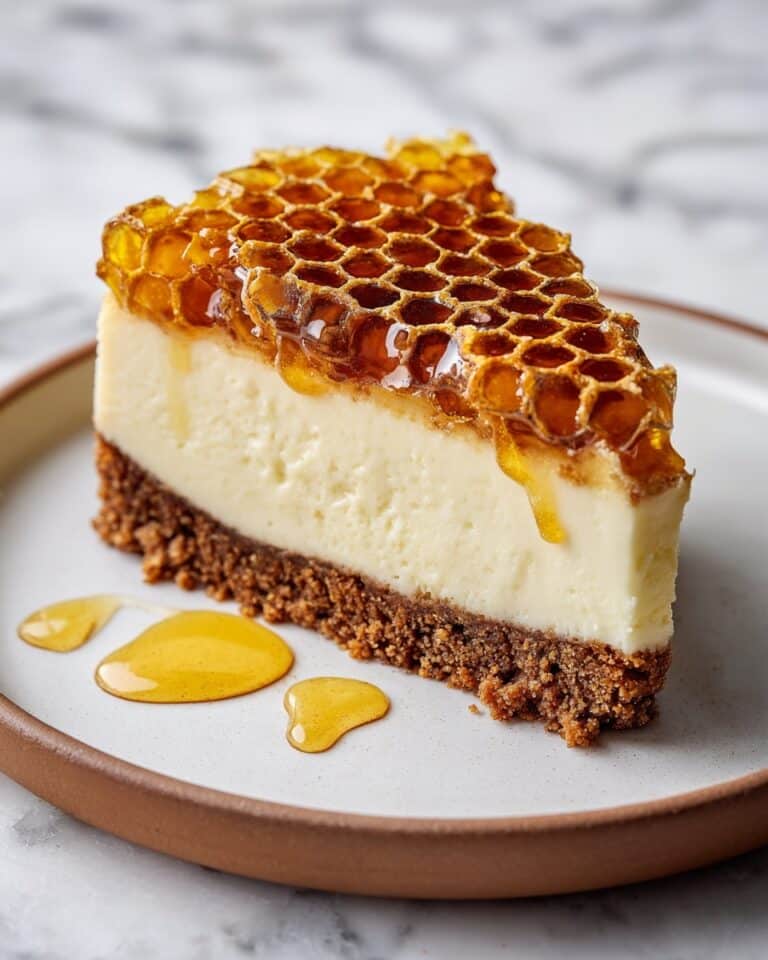 Lemon Lavender Cheesecake with Honeycomb Recipe