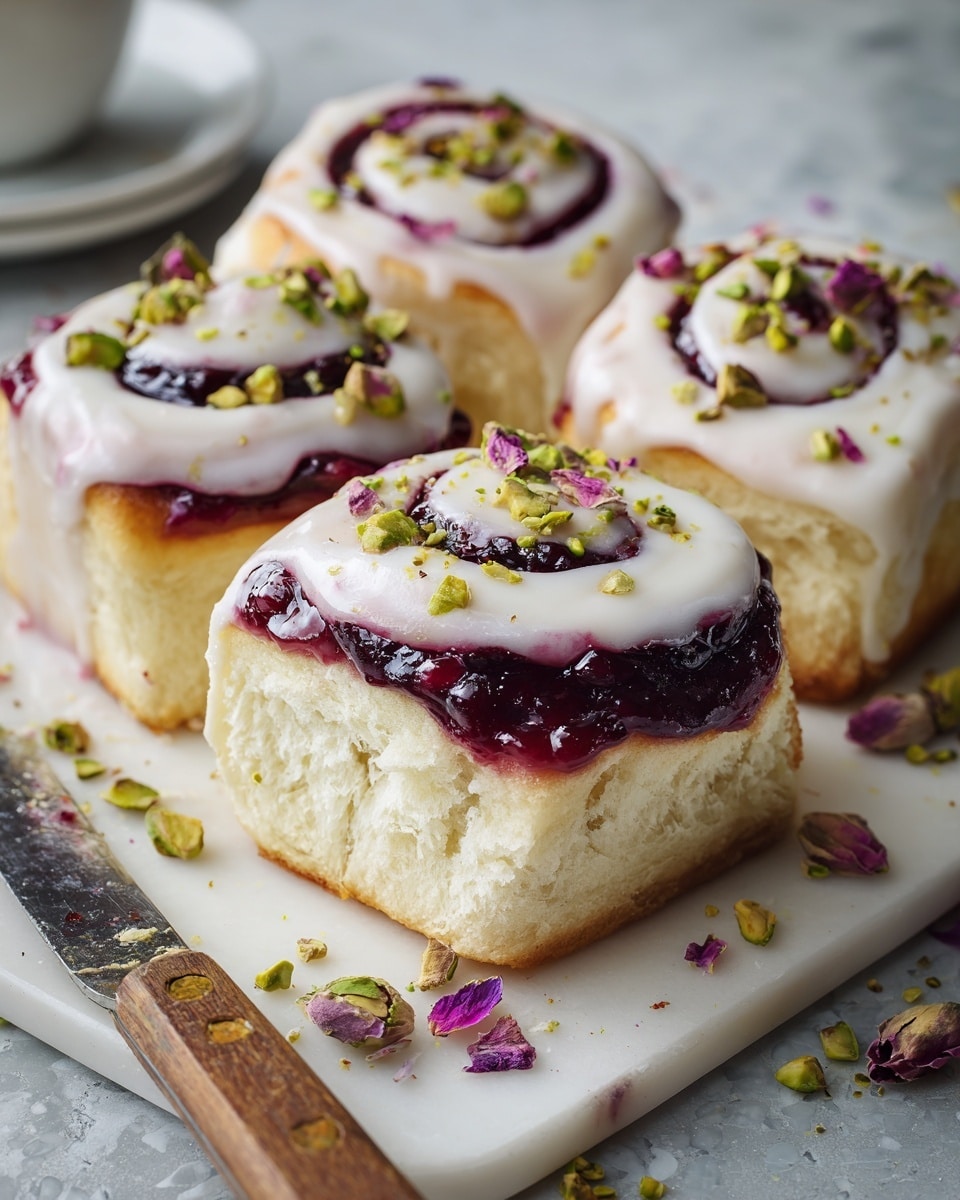 Edd Kimber’s Raspberry and Rose Cheesecake Buns Recipe