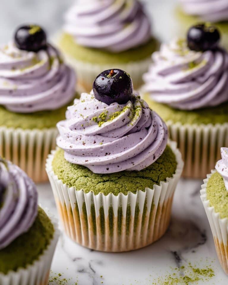 Mulberry Matcha Cupcakes Recipe