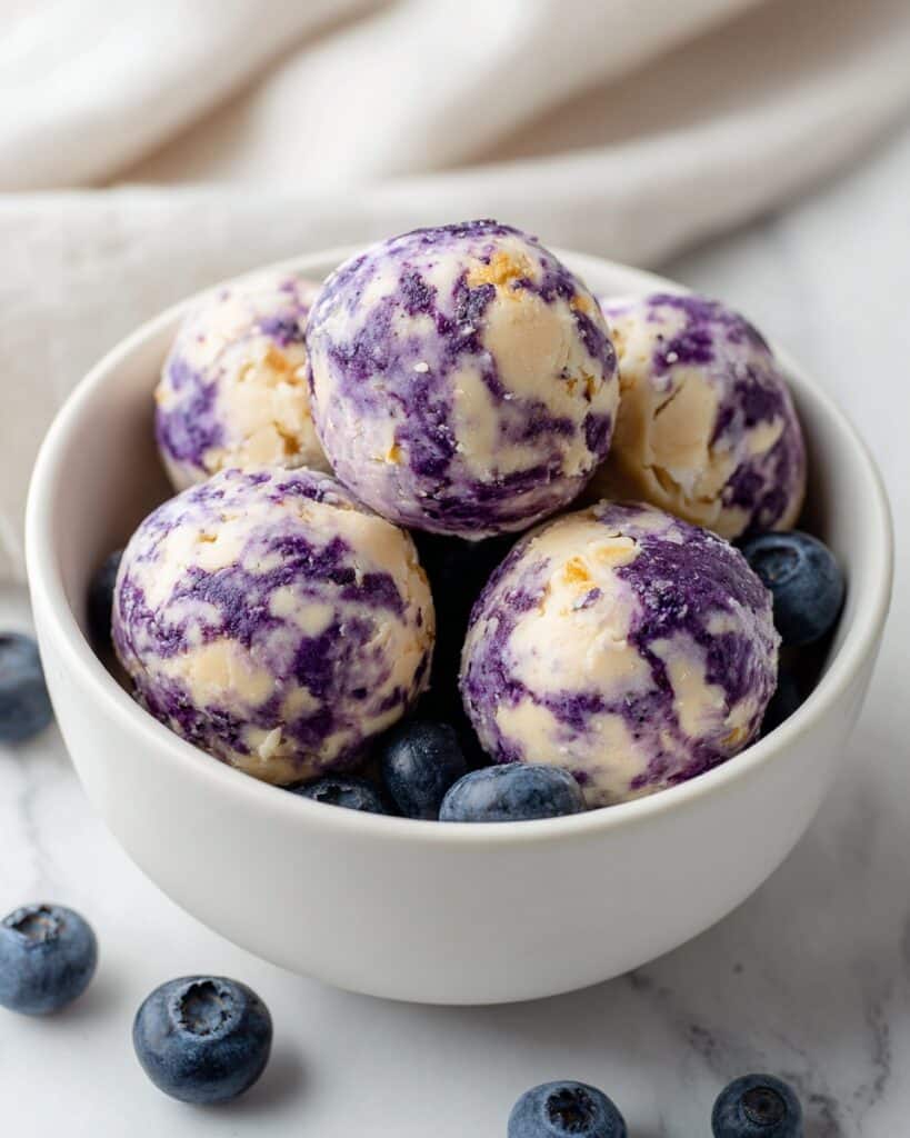 Blueberry Cheesecake Protein Bites Recipe